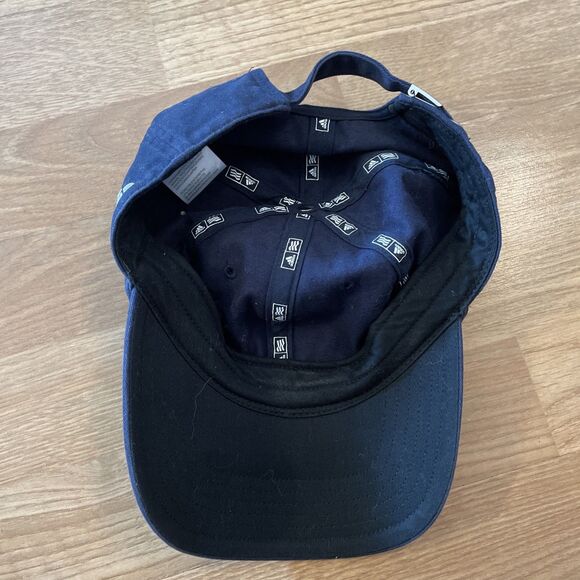 Adidas Golf Cap Mens OSFA Blue Adjustable Hat 100% Cotton - Picture 4 of 10